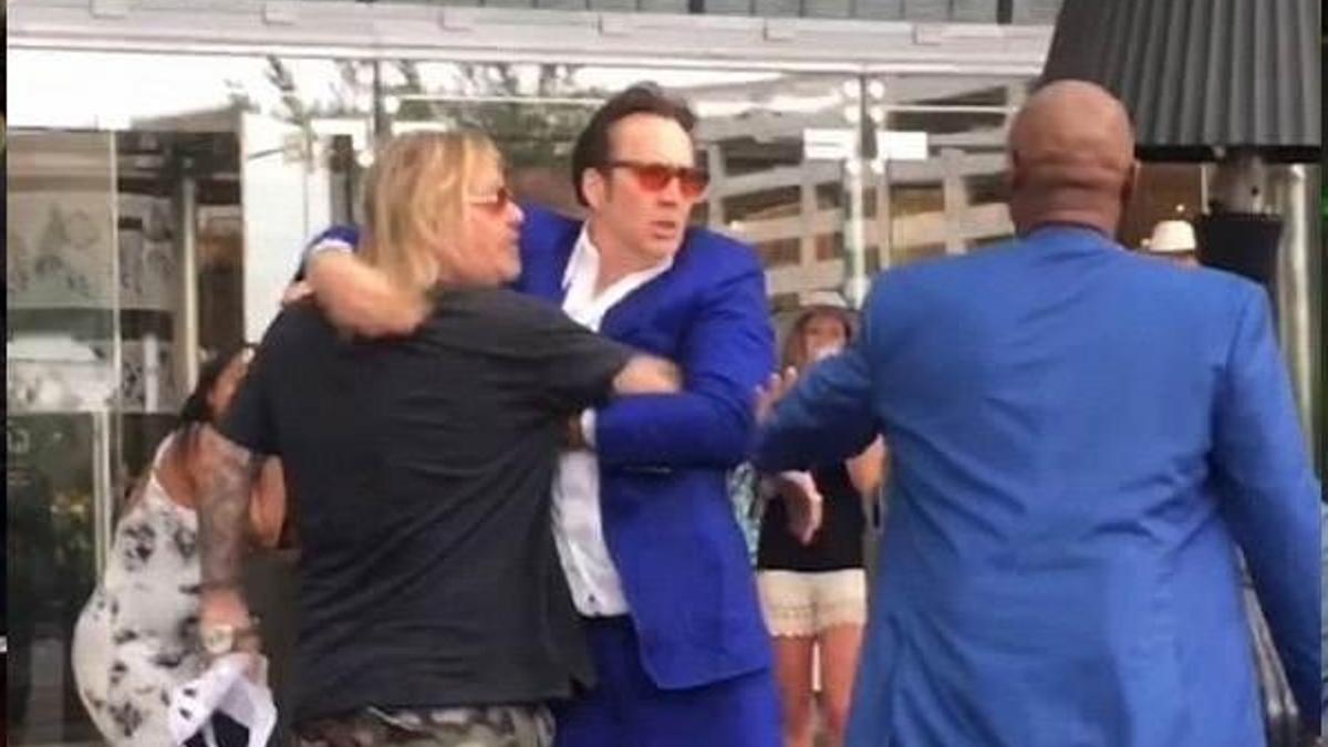 Ünlü yıldız Nicolas Cage'in bu görüntüleri olay oldu!
