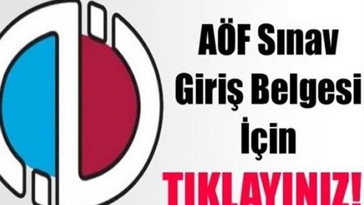 Aöf Sınav giriş yerleri belli oldu!