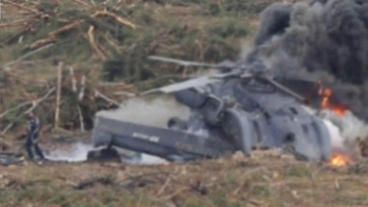 Suriye'de Rus helikopteri düştü