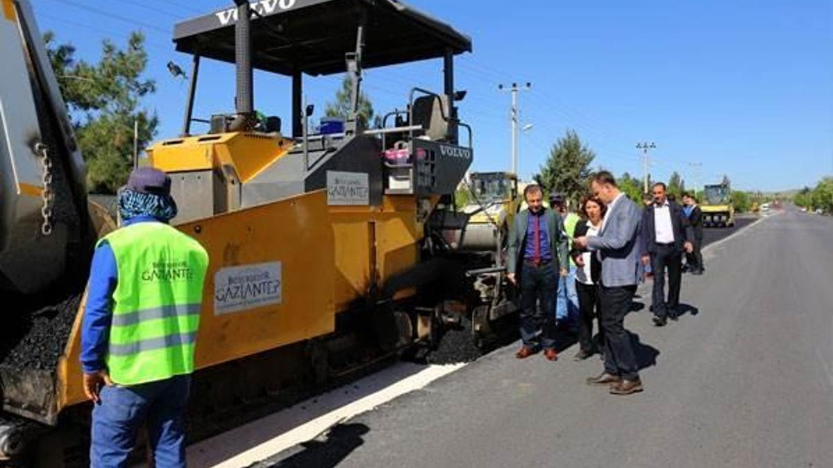 Kilis yoluna yeni asfalt