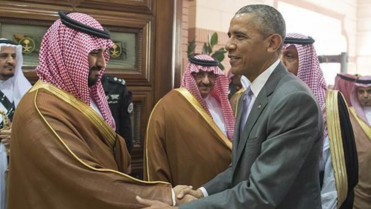 Kral Selman Obama ile bir araya geldi