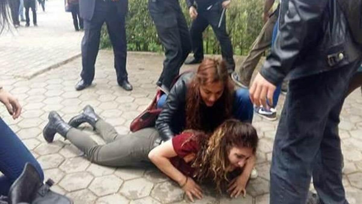 Eskişehir'de öğrenciler arasında arbede