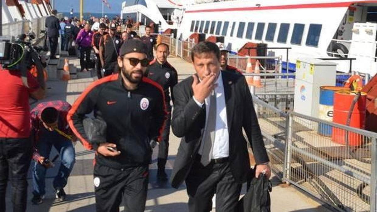 Galatasaray kafilesi, Bursa'ya geldi