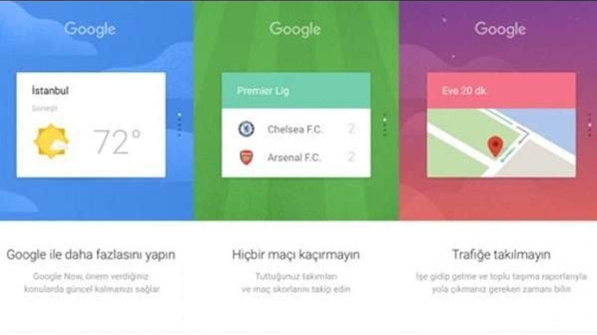 Google Now Türkiye'de kullanıma sunuldu!