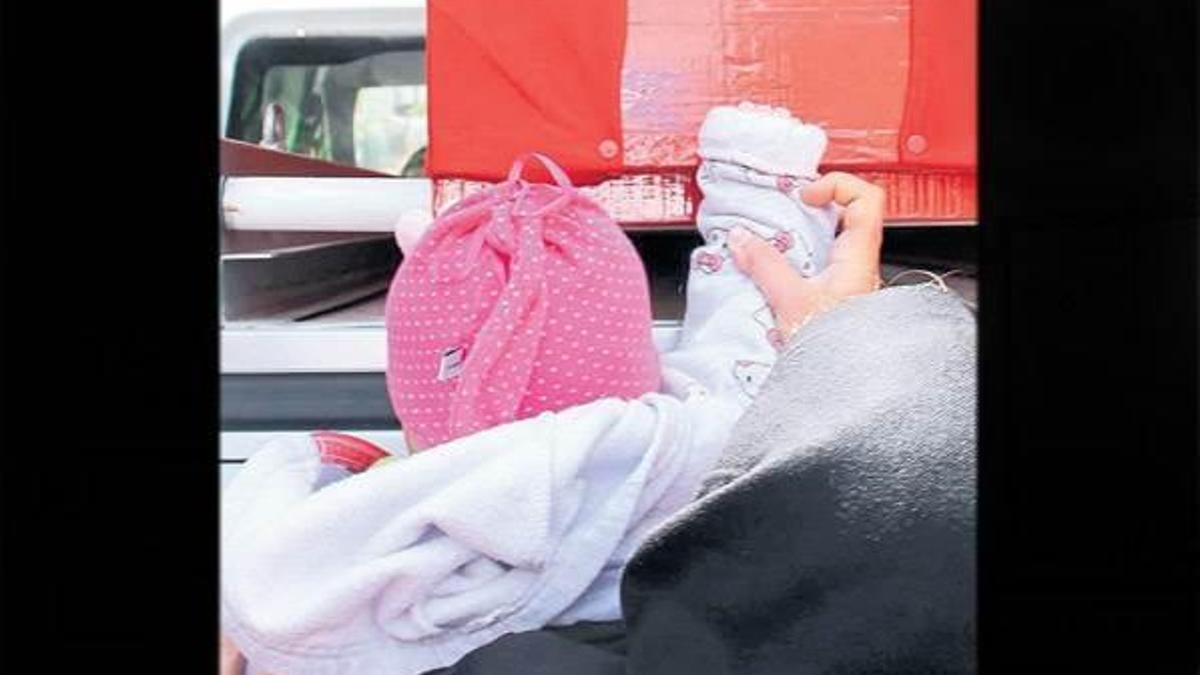 6 aylık Almina’dan babaya son dokunuş