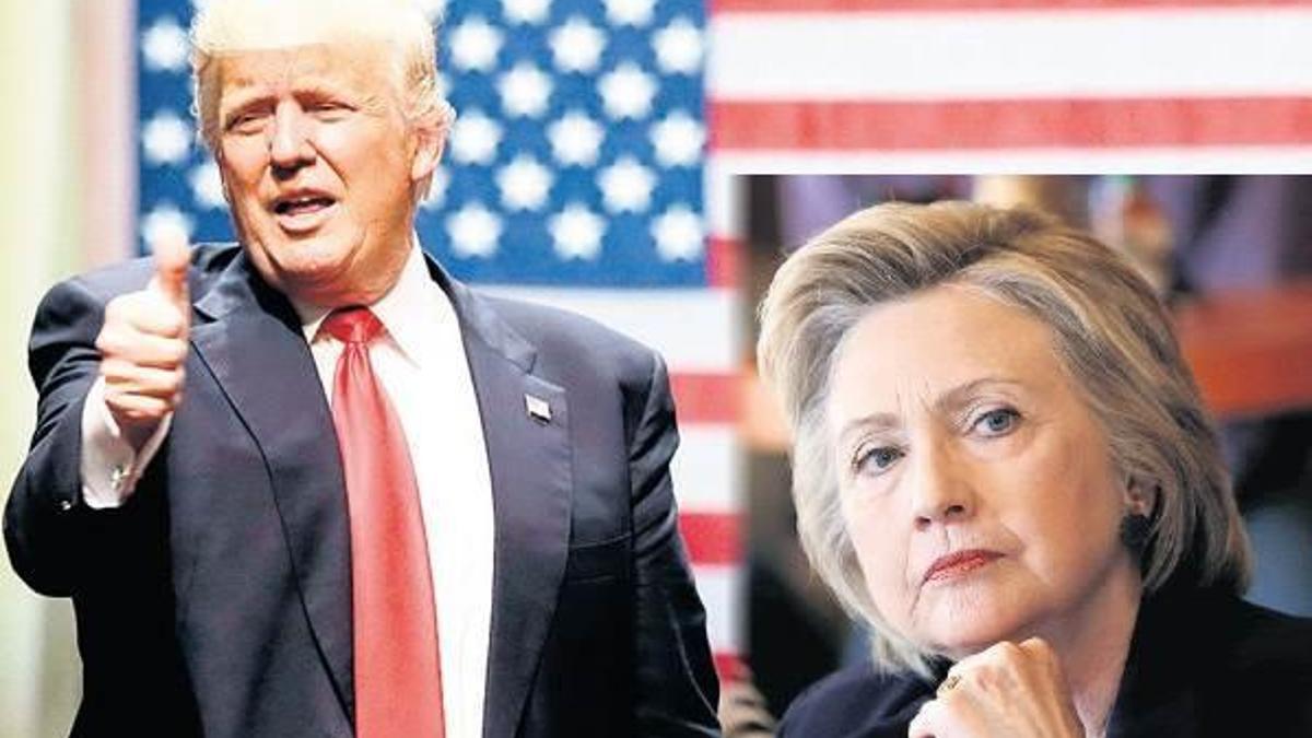 Trump Hillary’i solladı