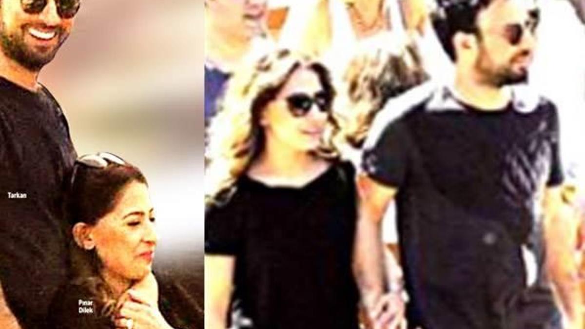 Tarkan eşi Pınar Dilek el ele gezdi