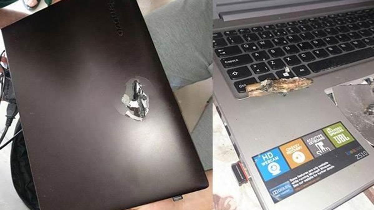 Teröristin kurşunu şans eseri laptopa denk geldi