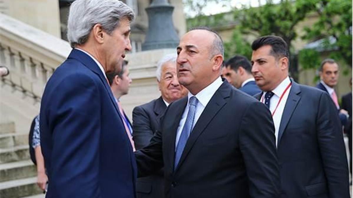 Çavuşoğlu, Kerry ile görüştü