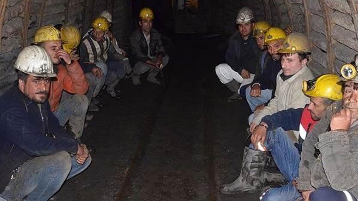 Zonguldak'ta 51 madenci eyleme son verdi