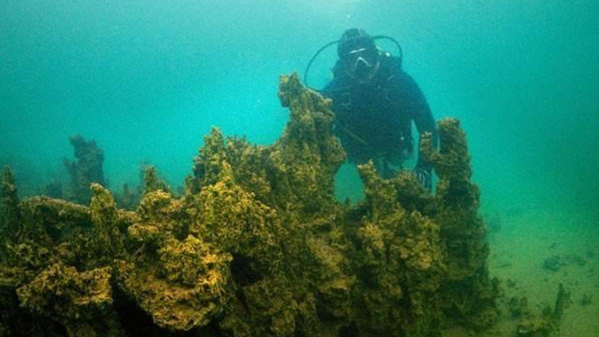 Van Gölü'nde dünyanın en büyük dikitleri bulundu