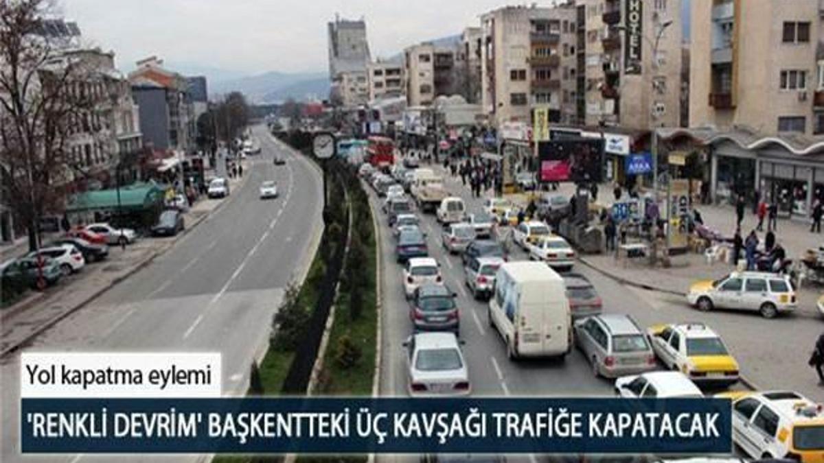 'Renkli Devrim' Başkentteki üç Kavşağı trafiğe kapatacak