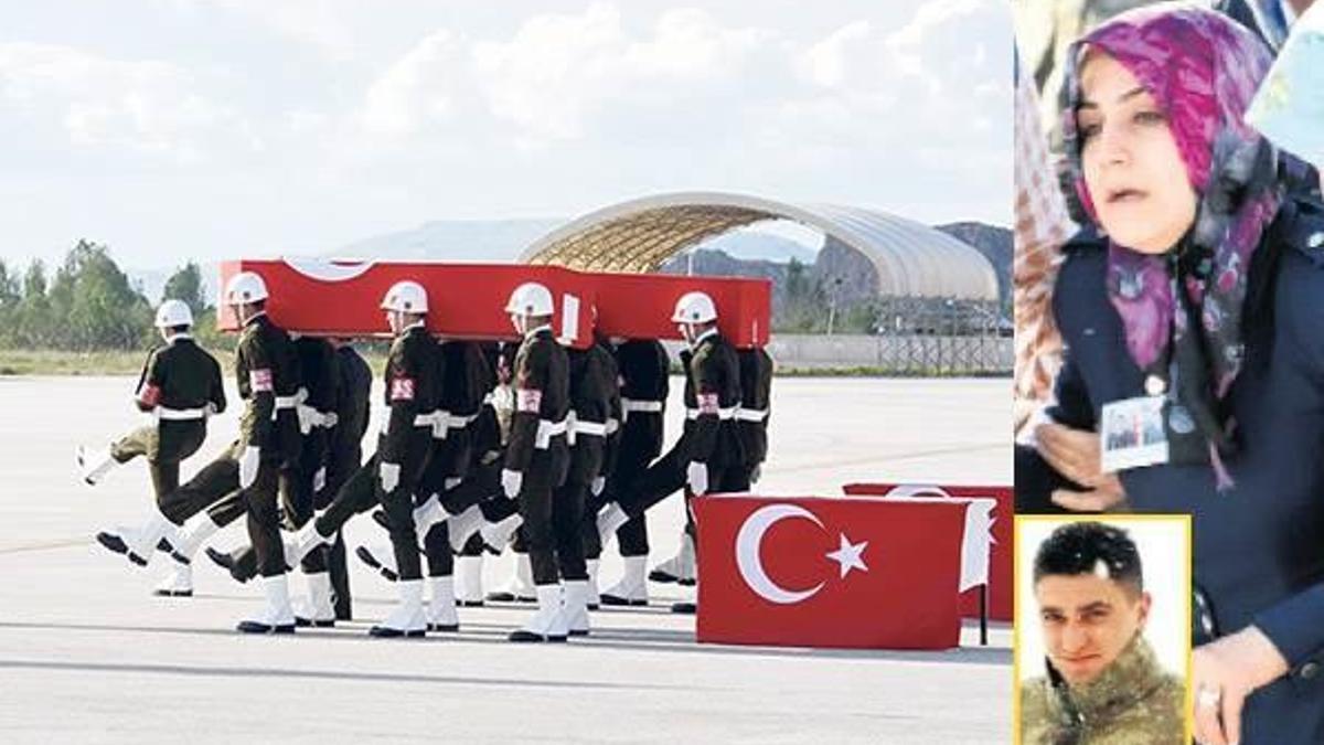 20 günlük eşini ağıtlarla uğurladı