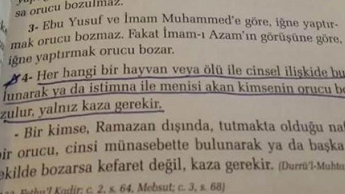Öğrencilere dağıtıldı: Ölülerle cinsel ilişkiye girerseniz...