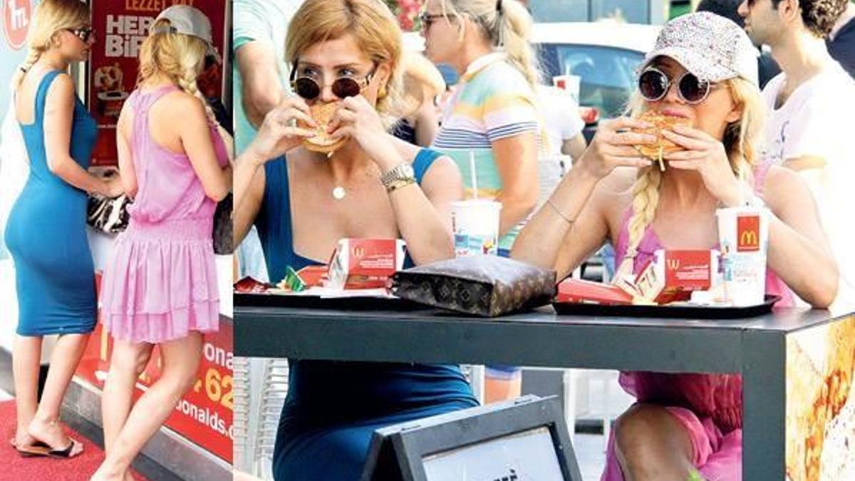 Hamburgeri yerken orgazm olduk!