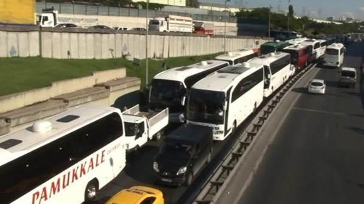 Otogarda tatil dönüşü yoğunluğu bugün de sürüyor