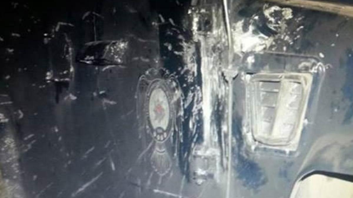 Giresun’da polis aracına saldırı: 1 polis yaralı
