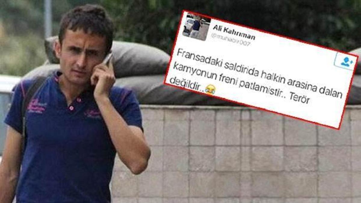 TFF hakemi Ali Kahrıman, Fransa'daki saldırıyla dalga geçti