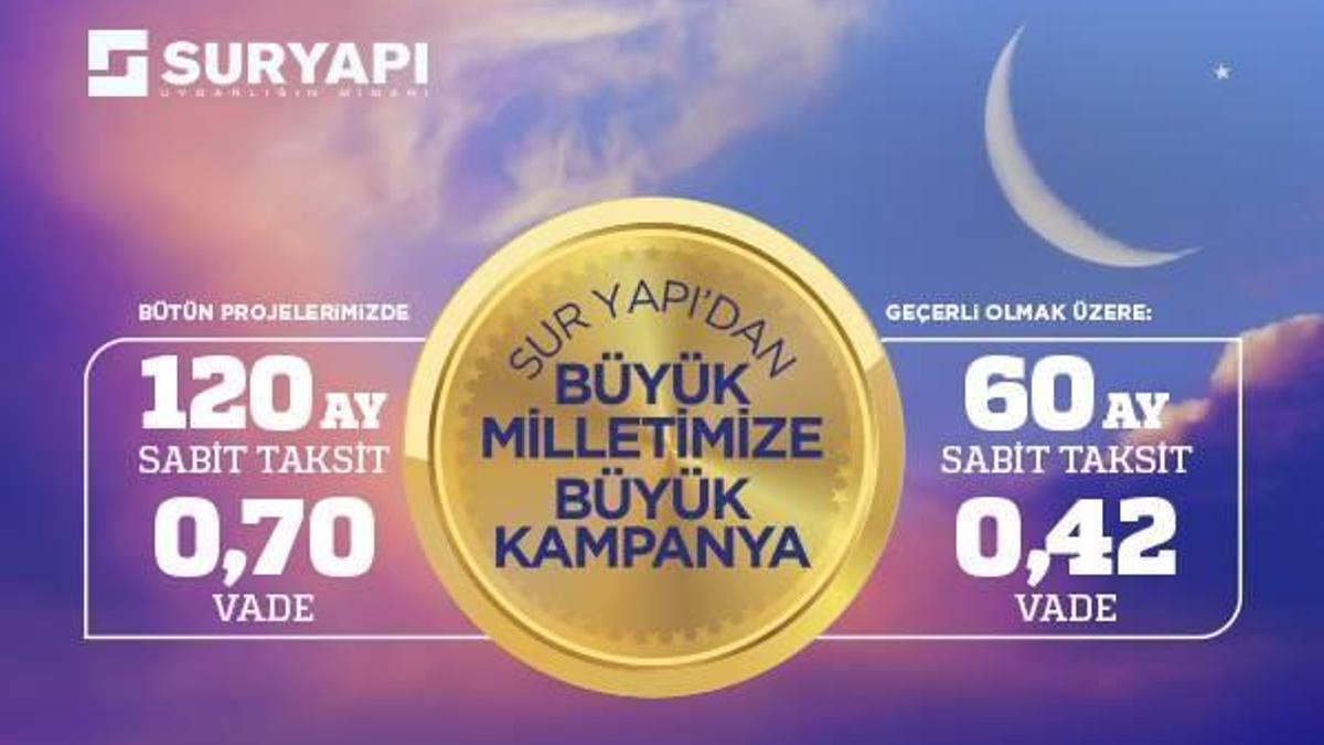 Sur Yapı’dan Büyük Milletimize Büyük Kampanya