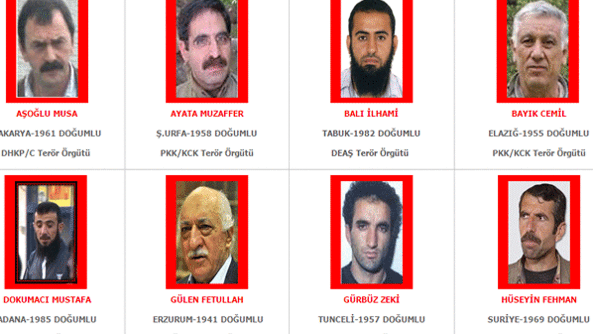 İçişleri Bakanlığı genişletilmiş terörist listesini yayınladı