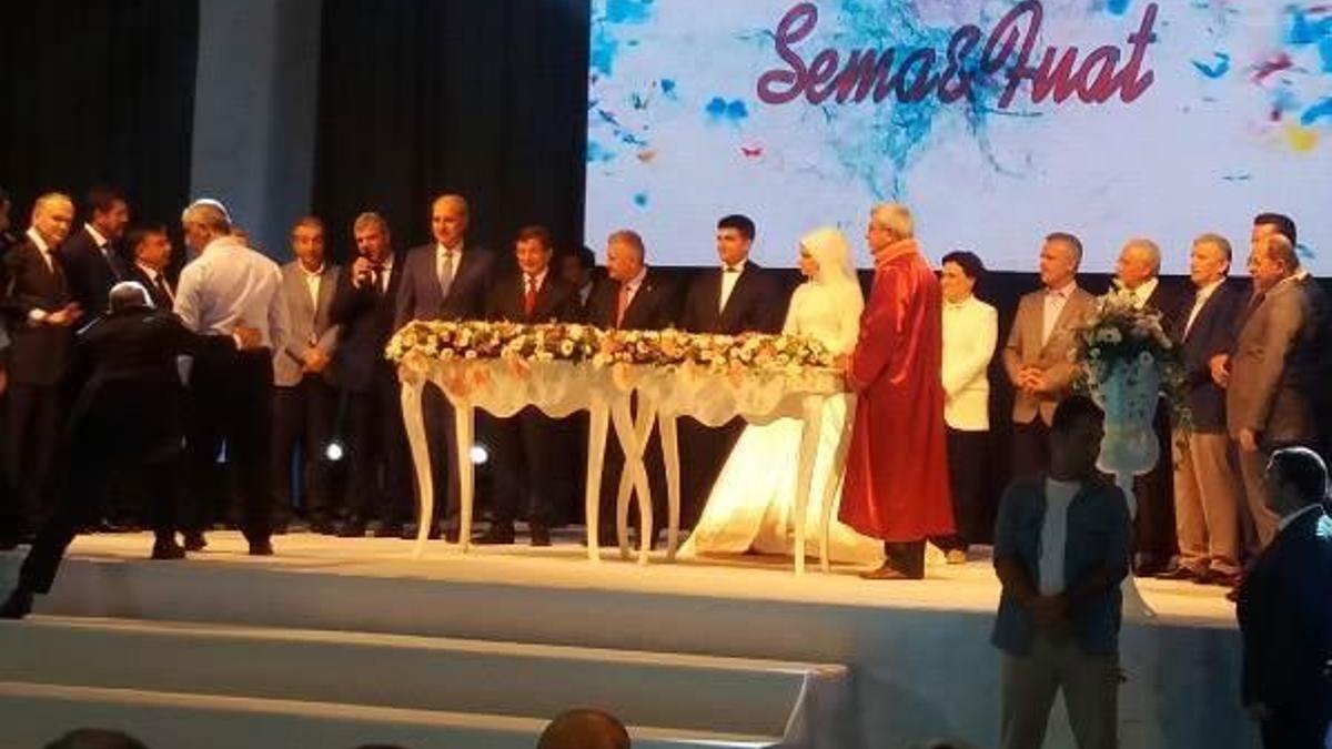 Başbakan Yıldırım, Bakan Işık’ın kızının nikah şahidi oldu
