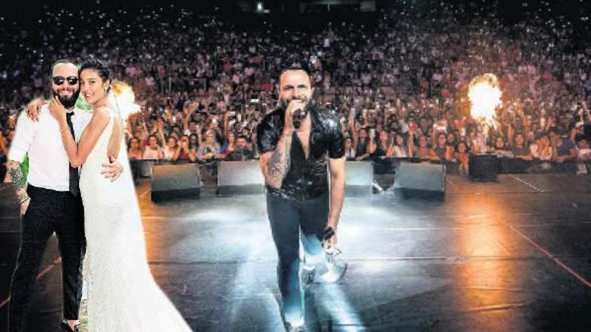 Nikahı kıydı konsere koştu
