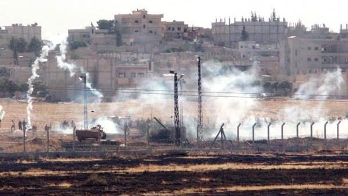 Kobani sınırında duvar gerginliği