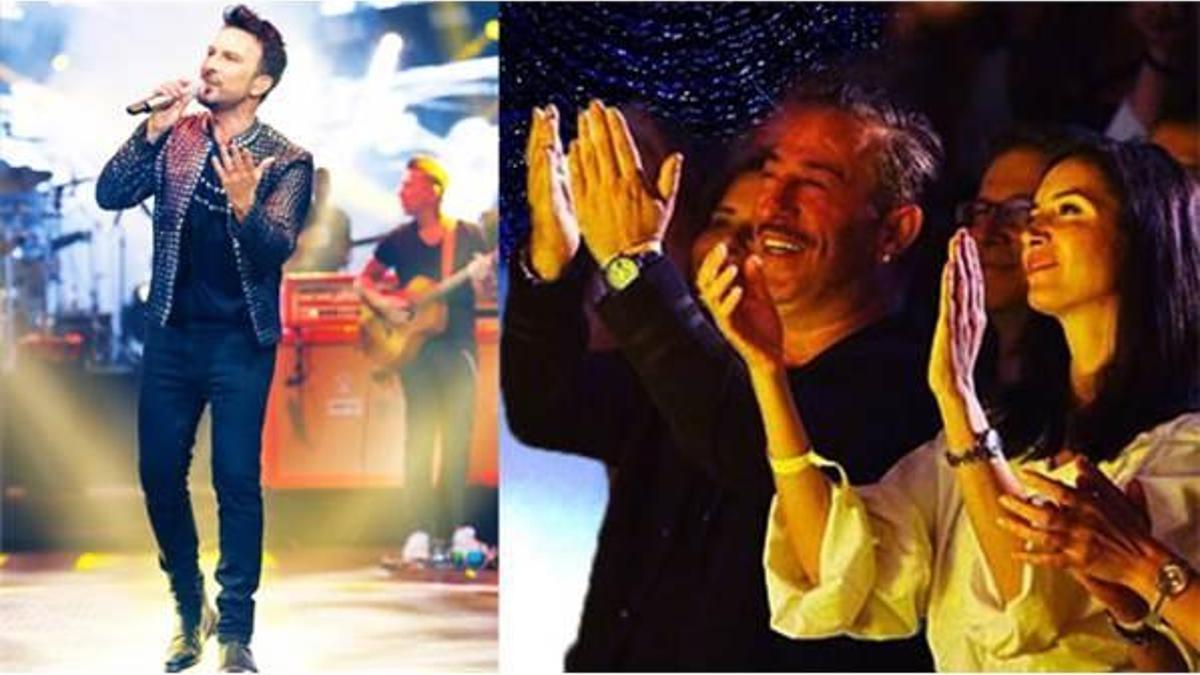 Cem Yılmaz, Tarkan konserini Ahu Yağtu ile izledi