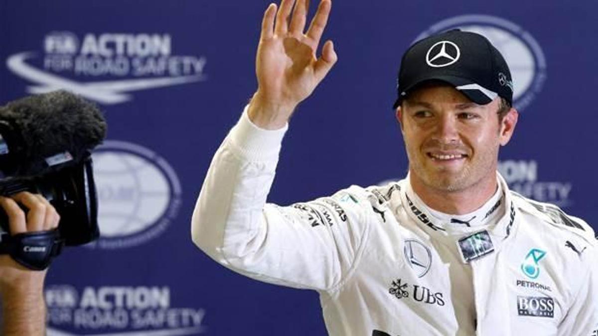 Pole pozisyonu Rosberg'in