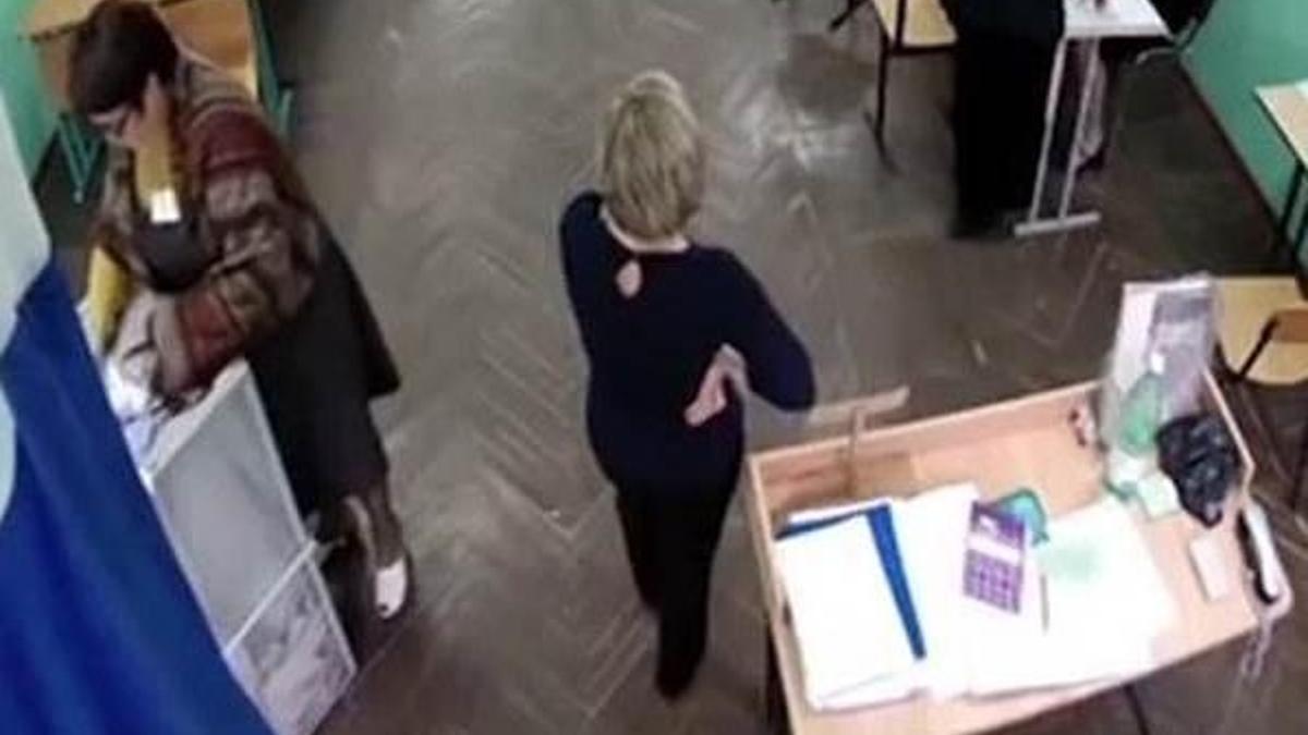 Rusya’daki seçimlerde şaibe iddiası taşıyan görüntüler ortaya çıktı