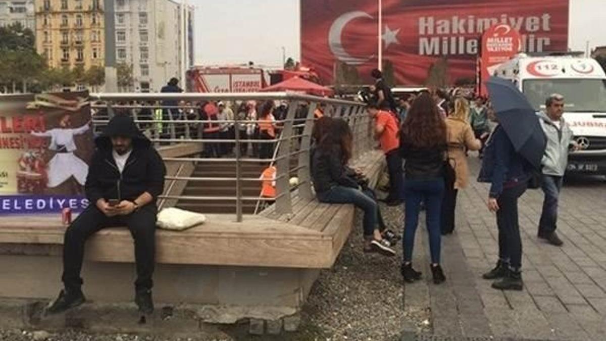Taksim'de büyük şok! 1 kişi ağır yaralı