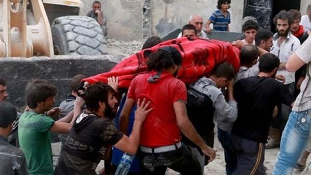 Halep'te son bir haftada bin kişi hayatını kaybetti
