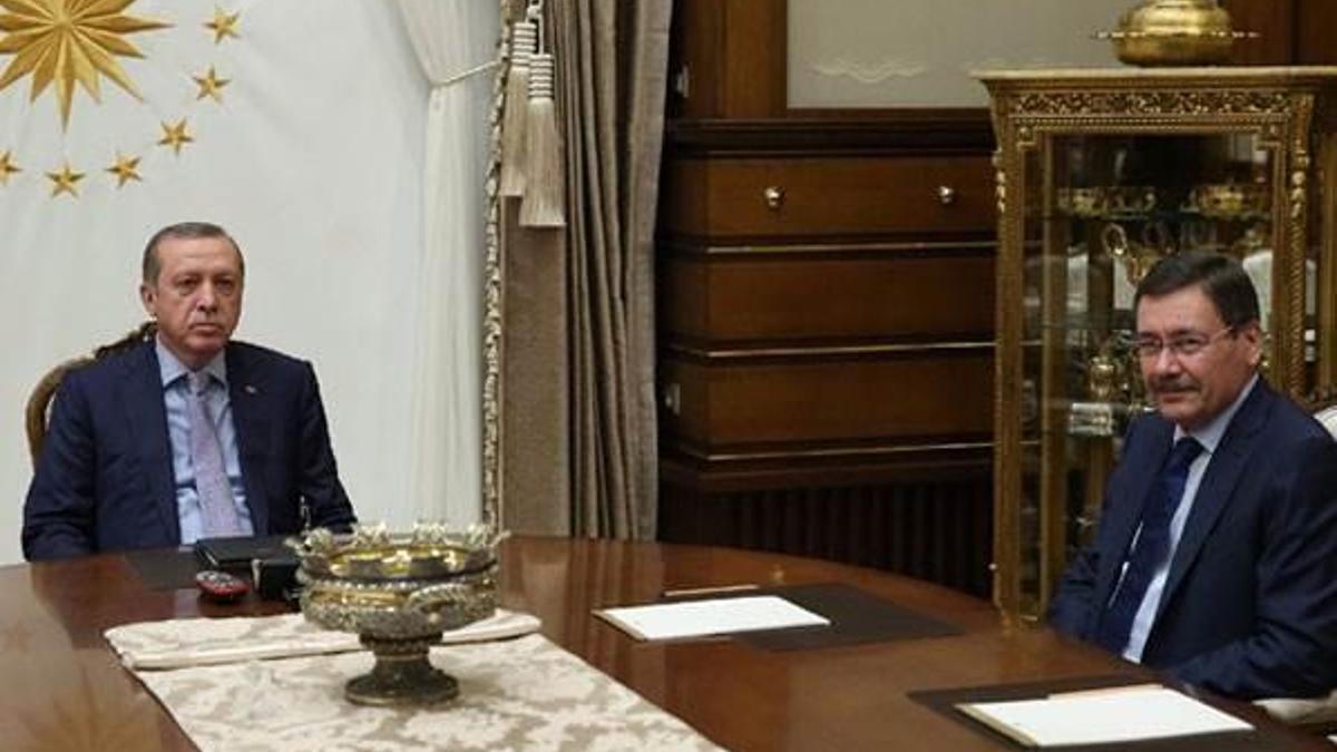 Cumhurbaşkanı Erdoğan, Melih Gökçek'i kabul etti.