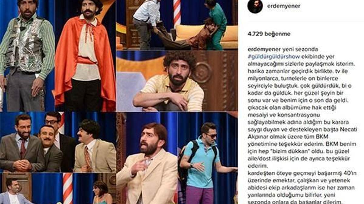 Güldür Güldür Show’da üzen ayrılık...
