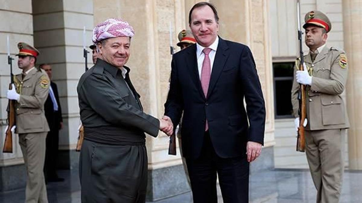 Barzani İsveç Başbakanı'nı kabul etti