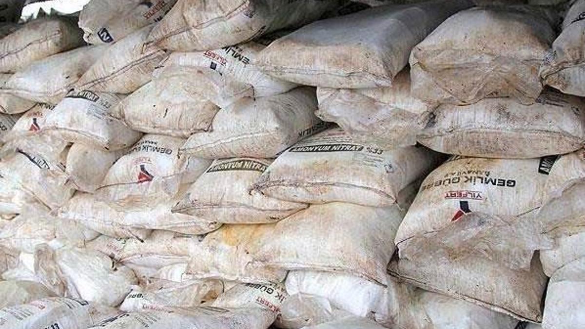 Bingöl'de 1 ton amonyum nitrat ele geçirildi