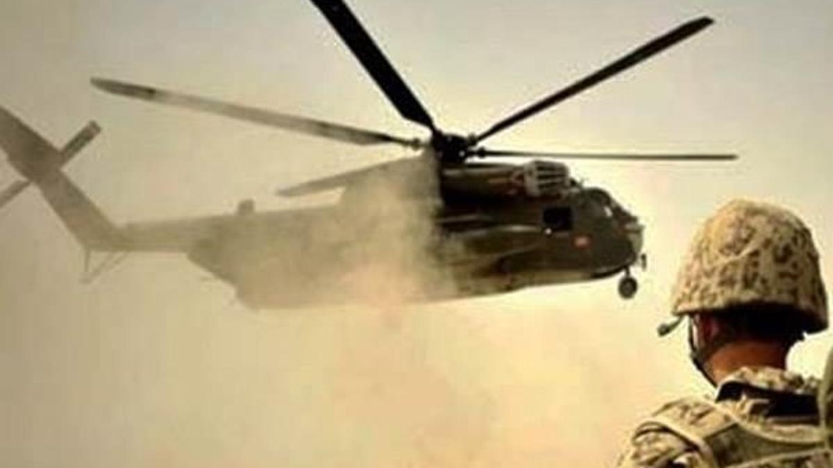Irak'ta askeri helikopter düştü!