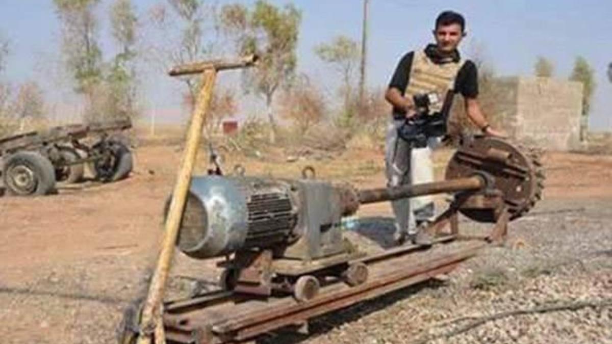 IŞİD'in tünel kazmada kullandığı makine bulundu
