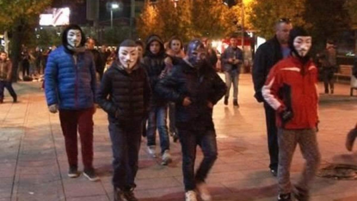 Priştine'de Cadılar Bayramı kutlaması