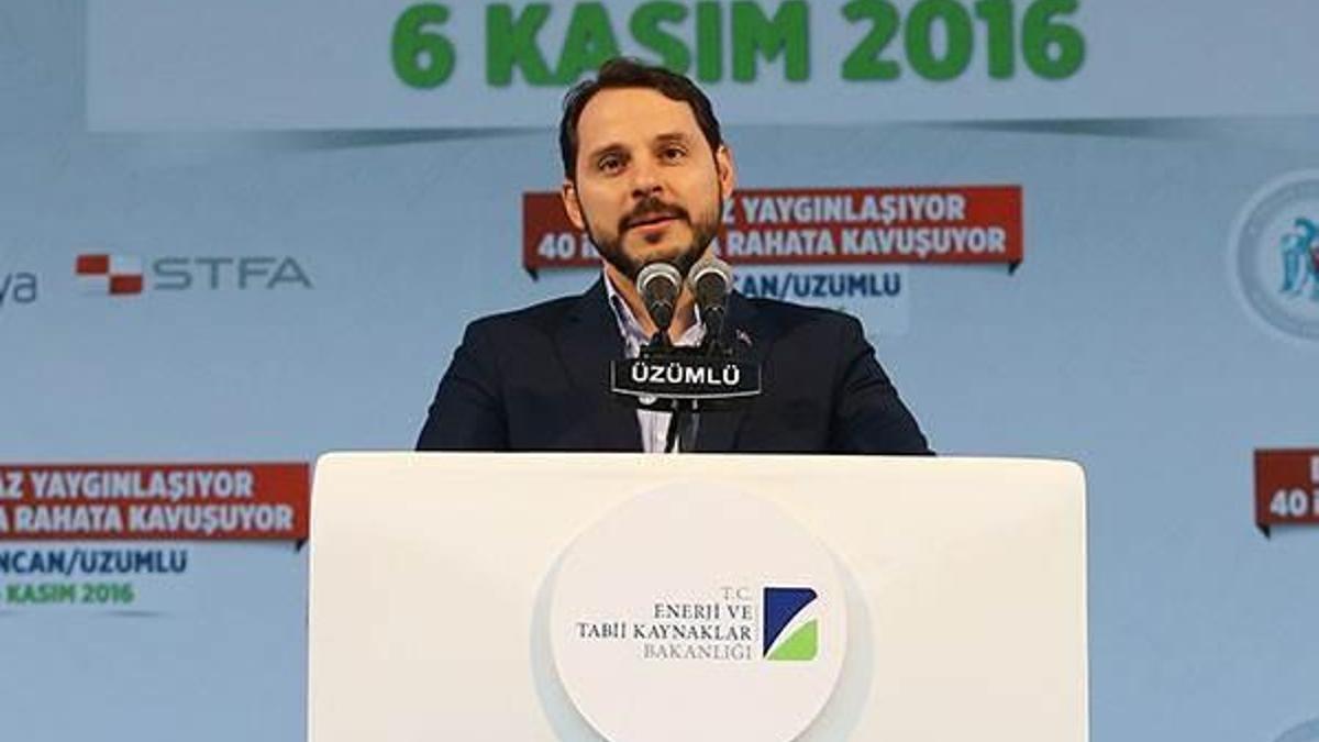 Bakan Albayrak'tan doğalgaz müjdesi