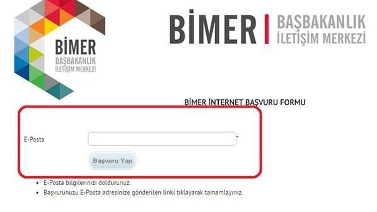 Online BİMER şikayet ve öneri başvuru uygulaması!