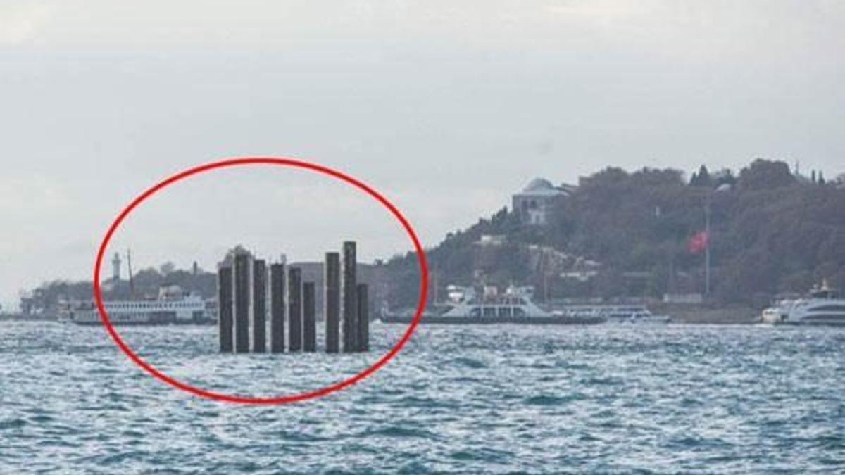 Denizin ortasındaki kazıkların sırrı ortaya çıktı!
