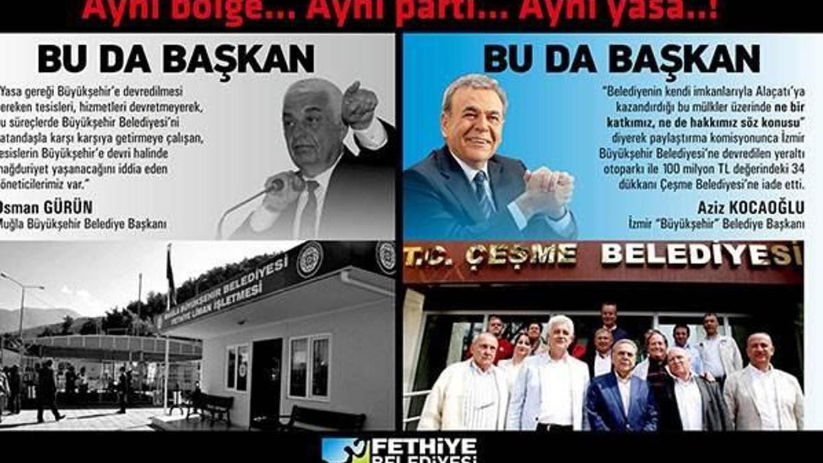 Başkanların gerginliği billboardlara taşındı