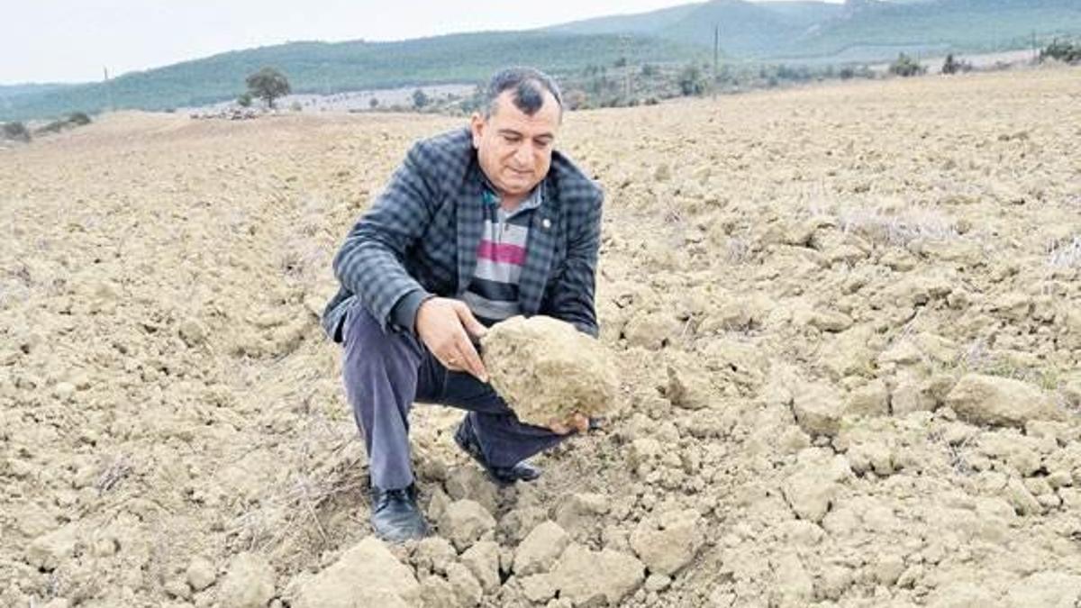 Bir karış toprak bile ekilemedi