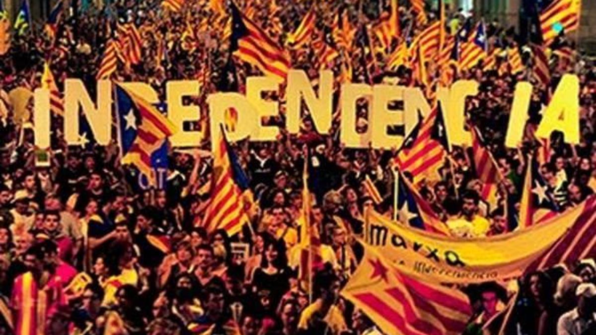 Barcelona'da ayrılıkçı Katalan siyasetçilere destek gösterisi