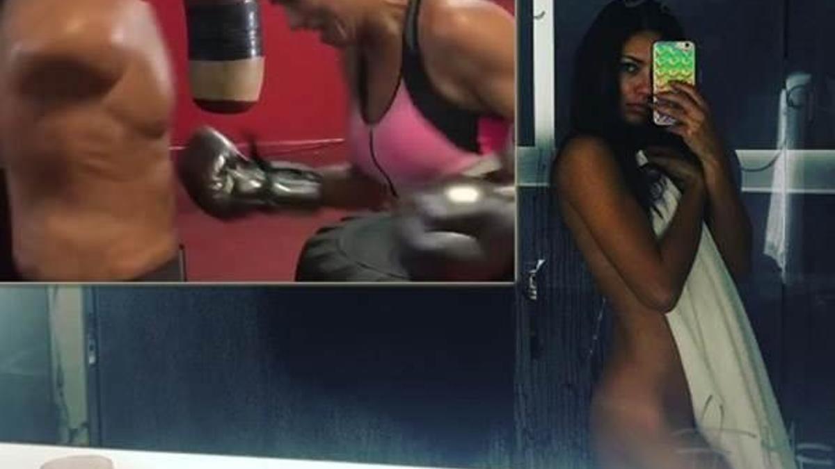 Adriana Lima’dan boks şov