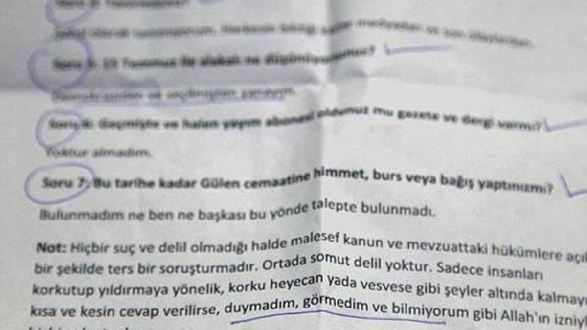 FETÖ'den üyelerine "duymadım, görmedim, bilmiyorum" talimatı