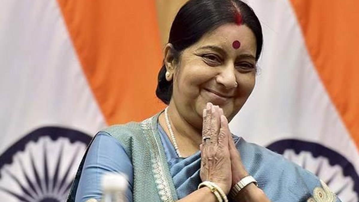 Hindistan halkından Bakan Swaraj'a destek