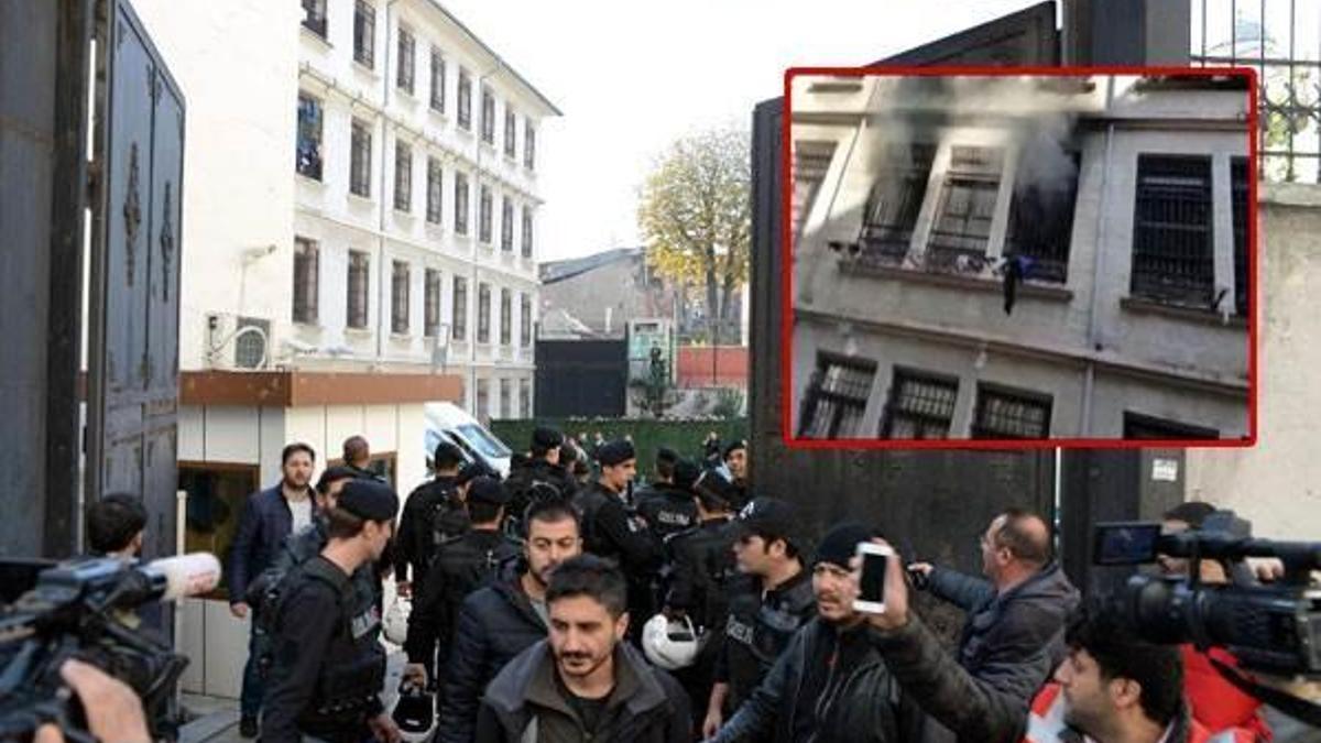 Yabancılar kapıyı kırarak kaçtılar!