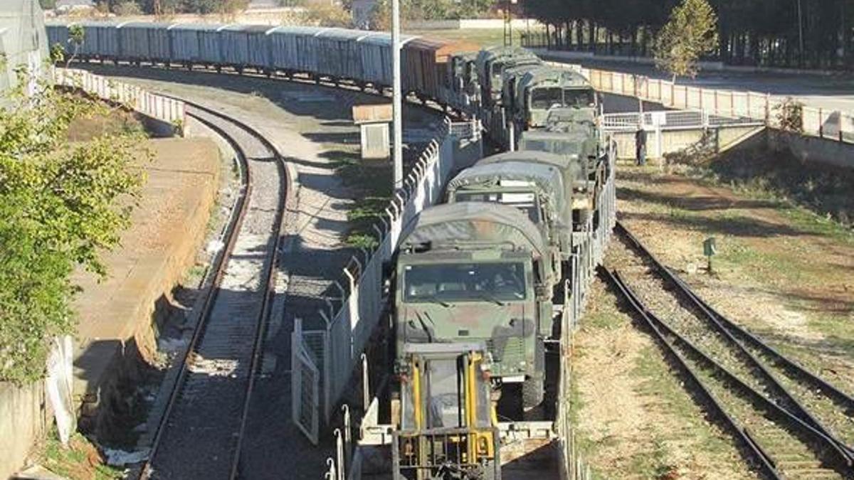İstanbul'dan sevk edilen askeri araçlar Gaziantep'te